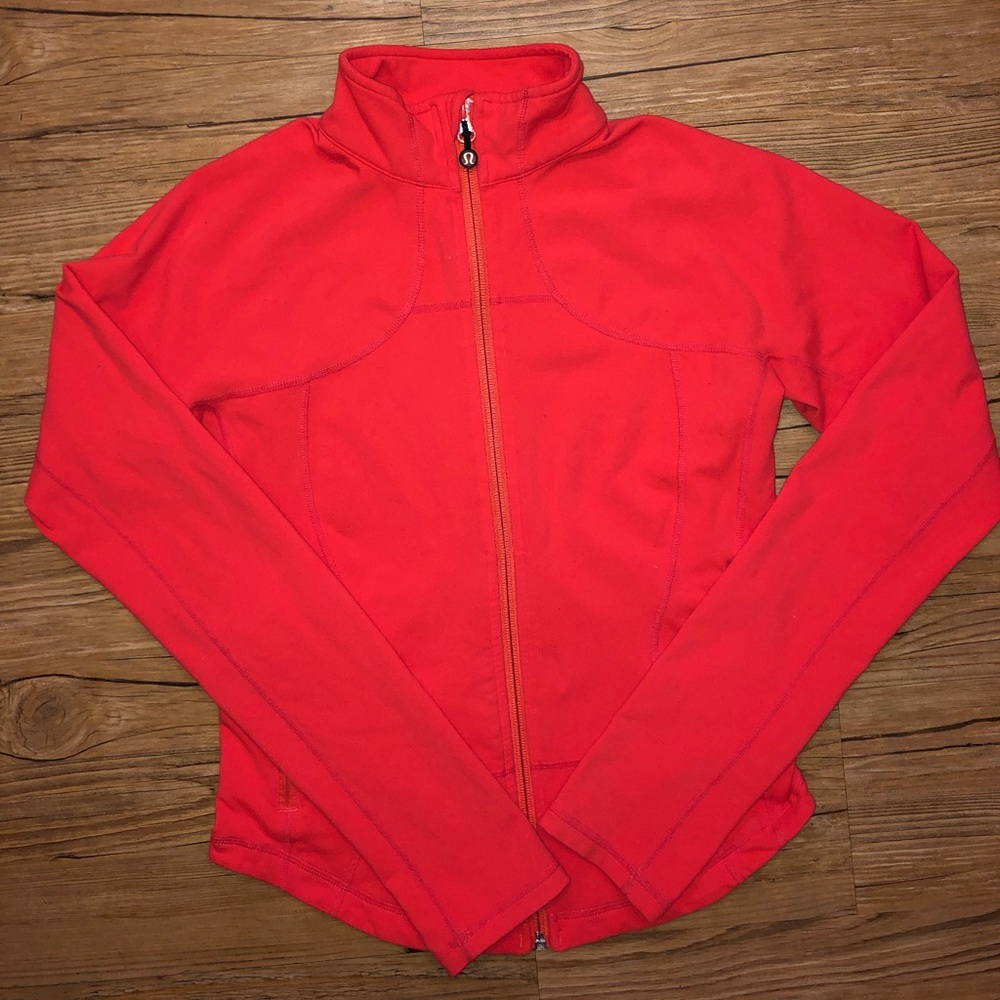 Lululemon hot coral pink full zip